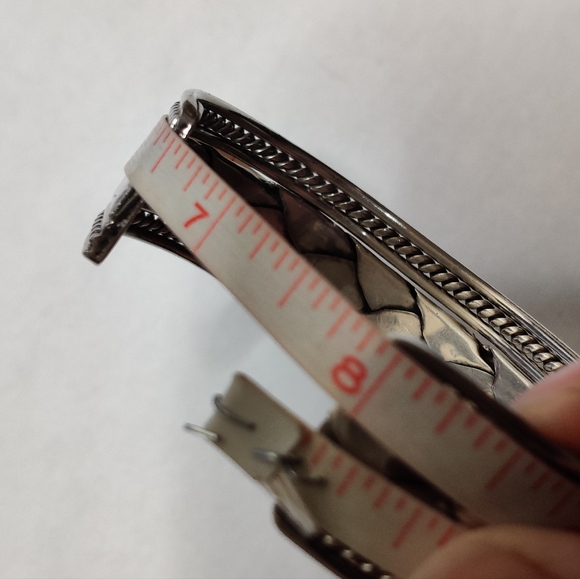 Massive Sterling Silver Braided Cuff Bracelet - Picture 16 of 16